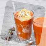 آب هویج و بستنی