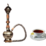 سرویس چای با قلیون چوبی